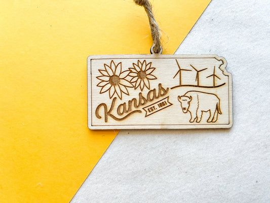 Kansas Home Town Ornament