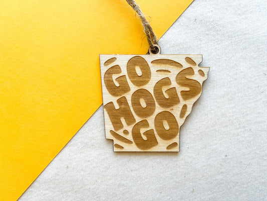 Go Hogs Go | University of Arkansas Ornament