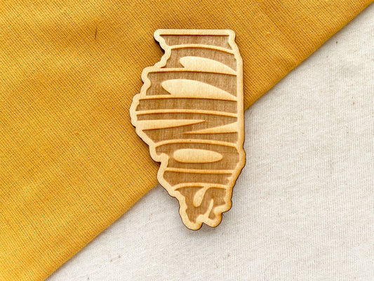 Illinois State Name Magnet