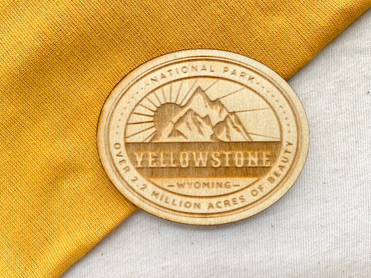 Yellowstone National Park Oval Magnet
