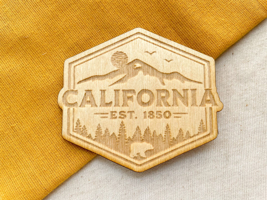 California Hexagon Magnet