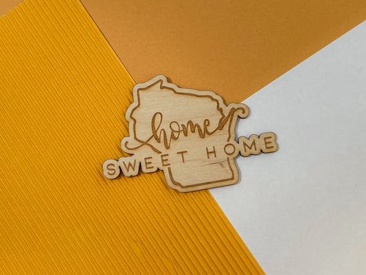 Wisconsin Home Sweet Home Magnet