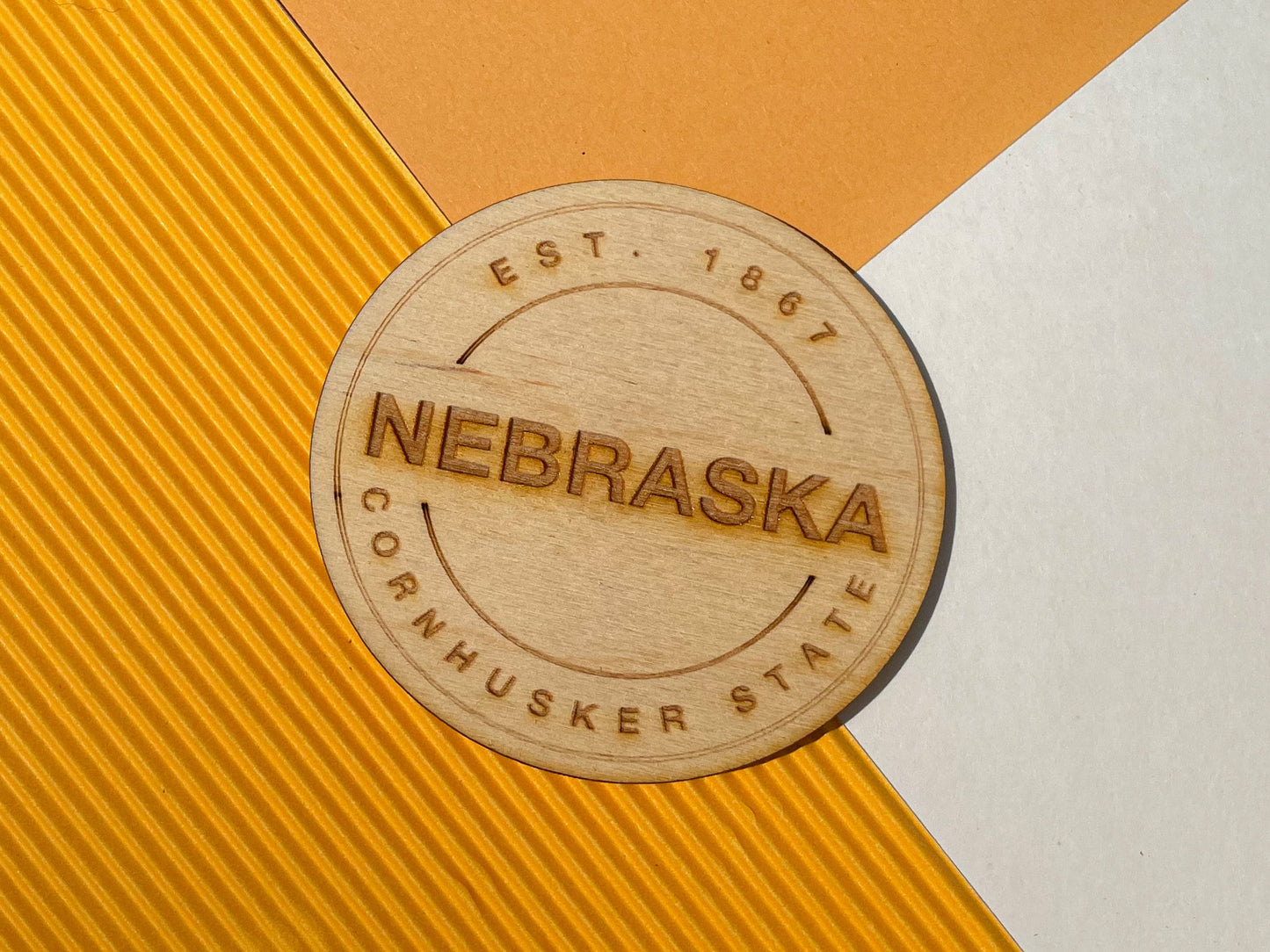 Nebraska State Token Magnet
