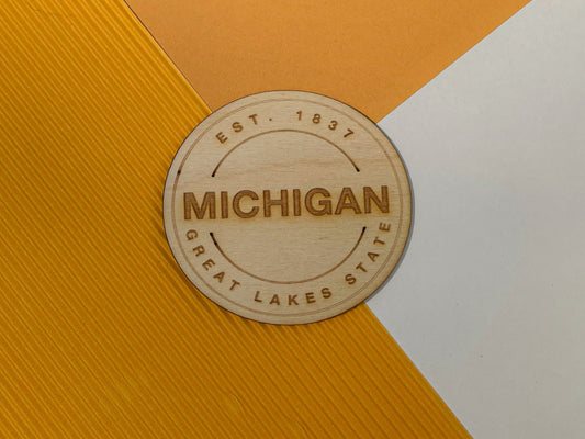 Michigan State Token Magnet