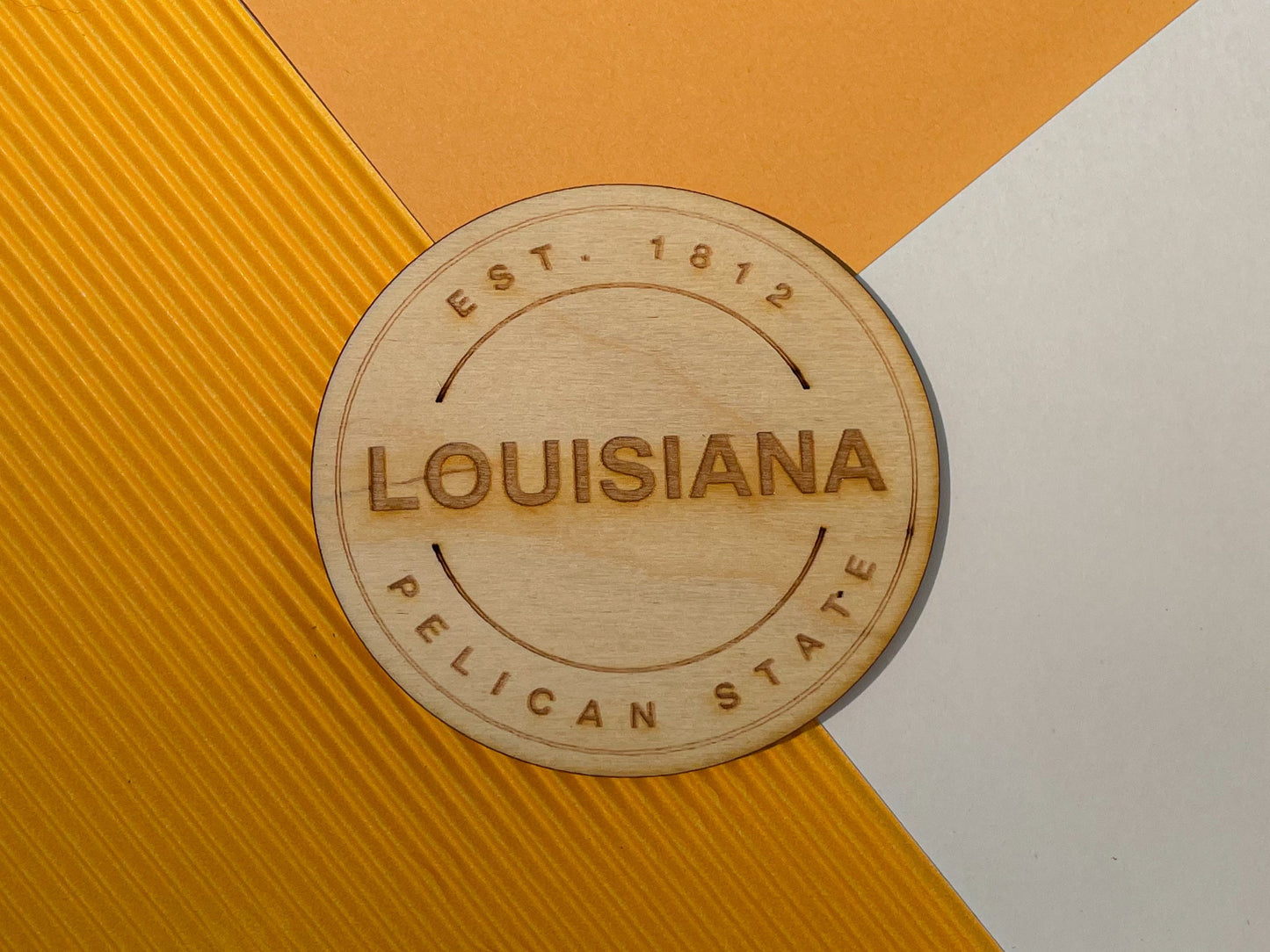 Louisiana State Token Magnet