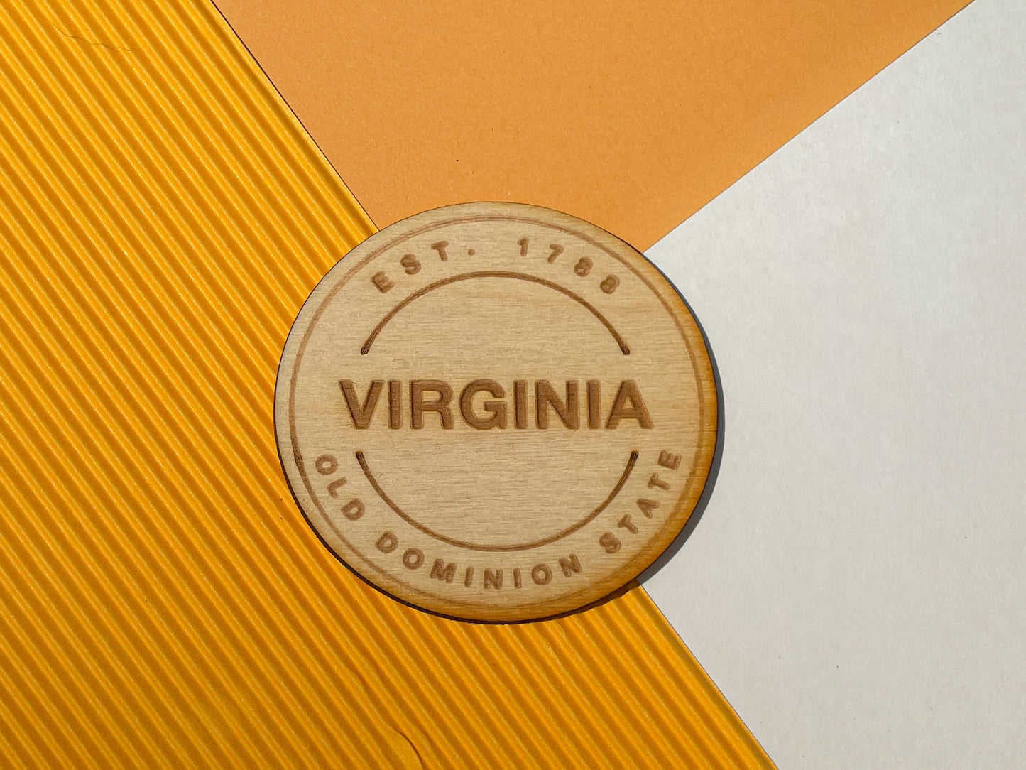 Virginia State Token Magnet