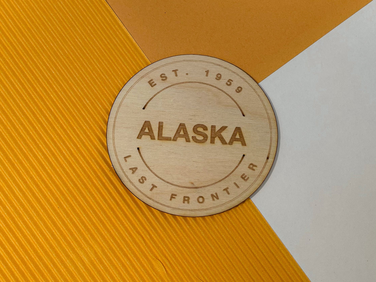 Alaska State Token Magnet